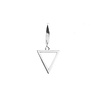 All the Luck in the World Souvenir Silverplated Earring Open Triangle All the Luck in the World Souvenir Silverplated Earring Open Triangle