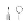 All the Luck in the World Souvenir Silverplated Earring Rectangle All the Luck in the World Souvenir Silverplated Earring Rectangle
