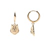 All the Luck in the World Souvenir Goldplated Earring Wolf All the Luck in the World Souvenir Goldplated Earring Wolf