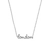All the Luck in the World Urban Silverplated Necklace London All the Luck in the World Urban Silverplated Necklace London
