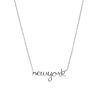 All the Luck in the World Urban Silverplated Necklace New York All the Luck in the World Urban Silverplated Necklace New York