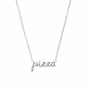 All the Luck in the World Urban Silverplated Necklace Pizza All the Luck in the World Urban Silverplated Necklace Pizza