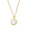 All the Luck in the World Galaxy Goldplated Necklace Globe White All the Luck in the World Galaxy Goldplated Necklace Globe White