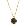 All the Luck in the World Galaxy Goldplated Necklace Globe Black Howlite All the Luck in the World Galaxy Goldplated Necklace Globe Black Howlite