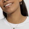 All the Luck in the World Galaxy Goldplated Necklace Moon A Green Chrysoprase All the Luck in the World Galaxy Goldplated Necklace Moon A Green Chrysoprase