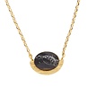 All the Luck in the World Galaxy Goldplated Necklace Moon A Black Howlite All the Luck in the World Galaxy Goldplated Necklace Moon A Black Howlite