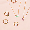 All the Luck in the World Galaxy Goldplated Necklace Moon B Green Chrysoprase All the Luck in the World Galaxy Goldplated Necklace Moon B Green Chrysoprase