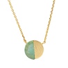 All the Luck in the World Galaxy Goldplated Necklace Moon C Green Chrysoprase All the Luck in the World Galaxy Goldplated Necklace Moon C Green Chrysoprase