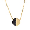 All the Luck in the World Galaxy Goldplated Necklace Moon C Black Howlite All the Luck in the World Galaxy Goldplated Necklace Moon C Black Howlite