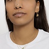 All the Luck in the World Galaxy Goldplated Necklace Moon C Black Howlite All the Luck in the World Galaxy Goldplated Necklace Moon C Black Howlite