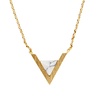 All the Luck in the World Galaxy Goldplated Necklace Triangle A White Howlite All the Luck in the World Galaxy Goldplated Necklace Triangle A White Howlite