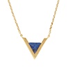 All the Luck in the World Galaxy Goldplated Necklace Triangle A Blue Lapis Lazuli All the Luck in the World Galaxy Goldplated Necklace Triangle A Blue Lapis Lazuli