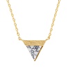 All the Luck in the World Galaxy Goldplated Necklace Triangle B White Howlite All the Luck in the World Galaxy Goldplated Necklace Triangle B White Howlite
