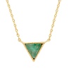 All the Luck in the World Galaxy Goldplated Necklace Triangle C Green Chrysoprase All the Luck in the World Galaxy Goldplated Necklace Triangle C Green Chrysoprase