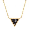 All the Luck in the World Galaxy Goldplated Necklace Triangle C Black Howlite All the Luck in the World Galaxy Goldplated Necklace Triangle C Black Howlite
