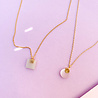 All the Luck in the World Galaxy Goldplated Necklace Pastel New Jade Square All the Luck in the World Galaxy Goldplated Necklace Pastel New Jade Square