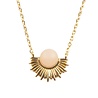 All the Luck in the World Galaxy Goldplated Necklace Pastel Rose Quartz Sun All the Luck in the World Galaxy Goldplated Necklace Pastel Rose Quartz Sun