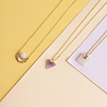 All the Luck in the World Galaxy Goldplated Necklace Pastel Purple Amethyst Triangle All the Luck in the World Galaxy Goldplated Necklace Pastel Purple Amethyst Triangle