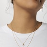 All the Luck in the World Galaxy Goldplated Necklace Pastel Rose Quartz Moon All the Luck in the World Galaxy Goldplated Necklace Pastel Rose Quartz Moon