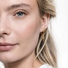All the Luck in the World Petite Goldplated Sterling Silver Earrings Circle All the Luck in the World Petite Goldplated Sterling Silver Earrings Circle