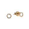 All the Luck in the World Petite Goldplated Sterling Silver Earrings Hexagon All the Luck in the World Petite Goldplated Sterling Silver Earrings Hexagon