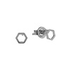 All the Luck in the World Petite Sterling Silver Earrings Hexagon All the Luck in the World Petite Sterling Silver Earrings Hexagon