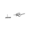 All the Luck in the World Petite Sterling Silver Earrings Twisted Strip All the Luck in the World Petite Sterling Silver Earrings Twisted Strip