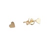 All the Luck in the World Petite Goldplated Sterling Silver Earrings Heart All the Luck in the World Petite Goldplated Sterling Silver Earrings Heart