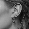 All the Luck in the World Petite Sterling Silver Earrings Heart All the Luck in the World Petite Sterling Silver Earrings Heart