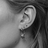 All the Luck in the World Petite Sterling Silver Earrings Heart All the Luck in the World Petite Sterling Silver Earrings Heart