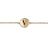 All the Luck in the World Character Goldplated Bracelet letter V All the Luck in the World Character Goldplated Bracelet letter V