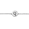 All the Luck in the World Character Silverplated Bracelet letter Q All the Luck in the World Character Silverplated Bracelet letter Q