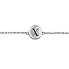 All the Luck in the World Character Silverplated Bracelet letter X All the Luck in the World Character Silverplated Bracelet letter X