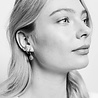 All the Luck in the World Bliss Silverplated Earring Creole green All the Luck in the World Bliss Silverplated Earring Creole green