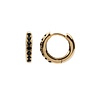 All the Luck in the World Bliss Goldplated Earring Creole Black All the Luck in the World Bliss Goldplated Earring Creole Black
