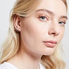 All the Luck in the World Bliss Silverplated Earring Creole Black All the Luck in the World Bliss Silverplated Earring Creole Black