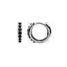All the Luck in the World Bliss Silverplated Earring Creole Black All the Luck in the World Bliss Silverplated Earring Creole Black