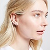 All the Luck in the World Bliss Silverplated Earring Creole Ruby pink All the Luck in the World Bliss Silverplated Earring Creole Ruby pink