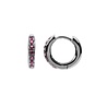 All the Luck in the World Bliss Silverplated Earring Creole Ruby pink All the Luck in the World Bliss Silverplated Earring Creole Ruby pink