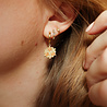 All the Luck in the World Bliss Goldplated Earring Creole All clear All the Luck in the World Bliss Goldplated Earring Creole All clear