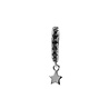 All the Luck in the World Bliss Silverplated Earring Creole Starry Black Onyx All the Luck in the World Bliss Silverplated Earring Creole Starry Black Onyx