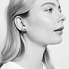 All the Luck in the World Bliss Silverplated Earring Creole Starry Black Onyx All the Luck in the World Bliss Silverplated Earring Creole Starry Black Onyx