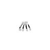 All the Luck in the World Bliss Silverplated Earring 4 Split All the Luck in the World Bliss Silverplated Earring 4 Split