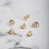 All the Luck in the World Bliss Goldplated Earring 4 Split Black Onyx All the Luck in the World Bliss Goldplated Earring 4 Split Black Onyx