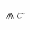 All the Luck in the World Bliss Silverplated Earring 4 Split Black Onyx All the Luck in the World Bliss Silverplated Earring 4 Split Black Onyx