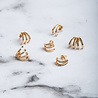 All the Luck in the World Bliss Goldplated Earring 3 Split Black Onyx All the Luck in the World Bliss Goldplated Earring 3 Split Black Onyx