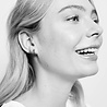All the Luck in the World Bliss Silverplated Earring 2 Split Black Onyx All the Luck in the World Bliss Silverplated Earring 2 Split Black Onyx