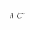 All the Luck in the World Bliss Silverplated Earring 2 Split Black Onyx All the Luck in the World Bliss Silverplated Earring 2 Split Black Onyx