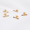 All the Luck in the World Bliss Goldplated Earring Bar Multi All the Luck in the World Bliss Goldplated Earring Bar Multi