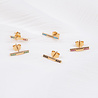All the Luck in the World Bliss Goldplated Earring Bar Ruby pink All the Luck in the World Bliss Goldplated Earring Bar Ruby pink
